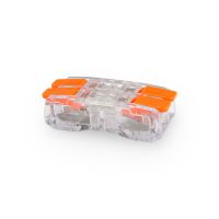 Szybkozłączka z dźwigniąCMK-652 przelotowa,łączeniowa 2 przewody 2x0,2-2,5mm2 24A 450V transp(50szt) | 39.652 Elektro-Plast Opatówek