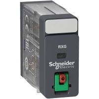 Przekaźnik interfejsowy z przyciskiem test 120V AC, 5A, 2 styki C/O Zelio Relay | RXG21F7 Schneider Electric