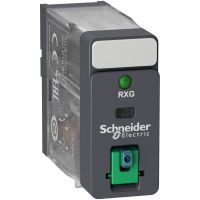 Przekaźnik interfejsowy z przyciskiem test i LED 12V DC, 10A, 1 styk C/O Zelio Relay | RXG12JD Schneider Electric