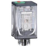 Przekaźnik z przyciskiem LED 2C/O 10A, 120V AC Zelio Relay | RUMC22F7 Schneider Electric