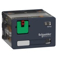 Przekaźnik mocy z legendą, drzwiczkami i LED 15A, 4C/O, 120V DC Zelio Relay | RPM42F7 Schneider Electric