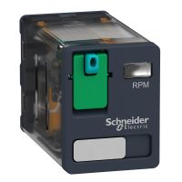 Przekaźnik mocy wtykowy 2 styki przełączane, 24V DC | RPM21BD Schneider Electric