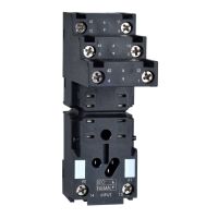 Gniazdo RXZ styki oddzielne 12A 250V konektor do przekaźnika RXM2 | RXZE2S108M Schneider Electric