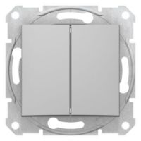 Łącznik świecznikowy 10AX/250V aluminium, Sedna | SDN0300160 Schneider Electric