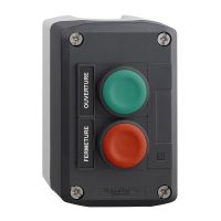 Kaseta sterownicza ciemnoszara przyciski zielony kryty zielony kryty Fi-22mm z samopow, Harmony XAL | XALD241 Schneider Electric