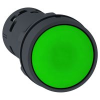 Przycisk sterowniczy Fi-22mm zielony z samopowrotem 1Z 1R, Harmony XB7 | XB7NA35 Schneider Electric