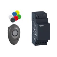 Przycisk bezprzewodowy i bezbateryjny 24 V DC plastikowy Harmony XB5 | XB5RMB03 Schneider Electric