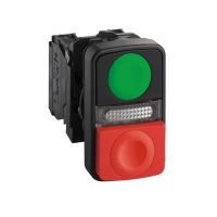 Przycisk podwójny podświetlany 120V | XB5AW73731G5 Schneider Electric