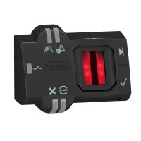 Przełącznik biomechaniczny monostabilny Fi 22 LED 24 V DC plastikowy Harmony XB5S | XB5S2B2L2 Schneider Electric