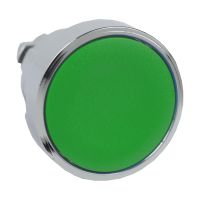 Przycisk płaski fi22 zielony samopowrotny metalowy okrągły Harmony XB4 (pakowane po 100 sztuk) | ZB4BA3TQ Schneider Electric