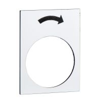 Tabliczka opisowa biała prostokatna 30x40mm w prawo wolno | ZB2BY4919 Schneider Electric