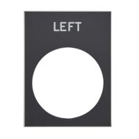 Etykieta Harmony XAC 30x40mm czarna, z oznaczeniem LEFT | ZB2BY2310 Schneider Electric