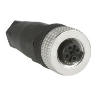 Złącze wtykowe żeńskie M12 proste 4-pinowe, Dławik kablowy Pg 7 | XZCC12FDM40B Telemecanique Sensors