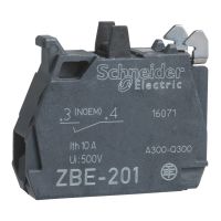 Styk pojedynczy dla głowicy O22 1NO wyprzedzający zaciski śrubowe | ZBE201 Schneider Electric
