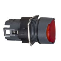 Przycisk płaski czerwony samopowrotny LED plastikowy okrągły Harmony XB6 | ZB6AW4 Schneider Electric