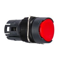 Przycisk płaski czerwony samopowrotny bez podświetlenia plastikowy okrągły Harmony XB6 | ZB6AA4 Schneider Electric