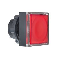 Napęd przycisk płaski kwadratowy czerwony z samoczynnym powrotem LED plastikowy Harmony XB5 | ZB5CW343 Schneider Electric