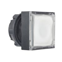 Napęd przycisku płaskiego biały push-push LED kwadratowy plastikowy Harmony XB5 | ZB5CH313 Schneider Electric
