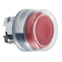Główka przycisku okapturzonego wystającego z samopowrotem czerwona metalowa Harmony XB4 | ZB4BP4 Schneider Electric
