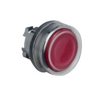 Napęd przycisku płaski okapturzony czerwony samopowrotny bez podśw. metalowy Harmony XB4 | ZB4BP48 Schneider Electric