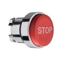 Napęd przycisku wystający czerwony samopowrotny bez podświetlenia metalowy STOP Harmony XB4 | ZB4BL434 Schneider Electric