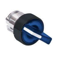 Główka przełącznika 3 pozycyjnego z samopowrotem LED niebieska plastikowa Harmony XB5 | ZB5AK1563 Schneider Electric