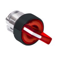 Napęd przełącznika 3-pozycyjny czerwony LED powrót do środka piórko długie plastikowy Harmony XB5 | ZB5AK1543 Schneider Electric