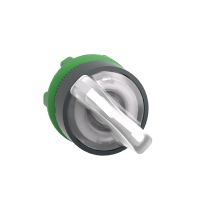 Główka przełącznika 2 pozycyjnego z samopowrotem LED biała plastikowa Harmony XB5 | ZB5AK1413 Schneider Electric