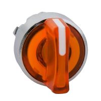 Napęd przełącznika 3-pozycyjny pomarańczowy z lewej do środka LED metalowy, Harmony XB4 | ZB4BK1753 Schneider Electric