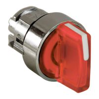 Główka przełącznika 3 pozycyjnego LED czerwona metalowa Harmony XB4 | ZB4BK1343 Schneider Electric