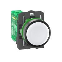 Nadajnik Fi-22mm biały bez oznaczenia okrągły plastikowy Harmony XB5 | ZB5RTA1 Schneider Electric