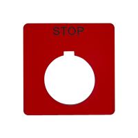 Legenda do przycisku Fi-30 mm oznakowana "Stop", Harmony 9001K | 9001KN102RP Schneider Electric