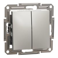Przycisk podwójny bez ramki, brąz | EPH1100169 Schneider Electric