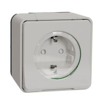 Gniazdo 2P+PE Schuko, zaciski śrubowe, białe, Mureva | MUR39206 Schneider Electric