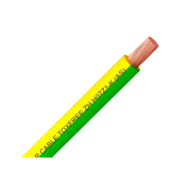 Przewód bezhalogenowy TOXFREE ZH H07Z1-K(AS) 1x6 450/750V G/Y B2ca R100 żółto-zielony /100m/ KRĄŻEK | 151V006.R100 TOP Cable