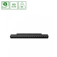 Oprawa LED GRID M na szynoprzewód 303x23x42mm 17W 35st czarny 5 lat gw. DALI system SHIFT | WLD+40012_DALI Wojnarowscy