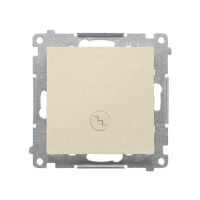 Łącznik schodowy z podświetleniem LED (moduł) 10AX 250V, szybkozłącza, Szampański mat Simon 55 | TW6L.01/144 Kontakt Simon