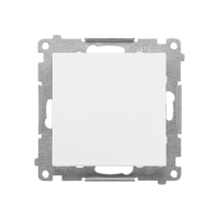 Łącznik schodowy z podświetleniem LED (moduł) 10AX 250V, szybkozłącza, Biały mat Simon 55 | TW6L.01/X/111 Kontakt Simon