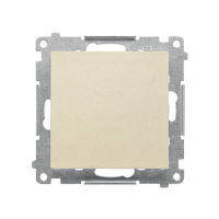 Łącznik krzyżowy z podświetleniem LED – (moduł) 10AX 250V, szybkozłącza, Szampański mat Simon 55 | TW7L.01/X/144 Kontakt Simon