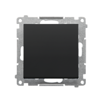 Łącznik krzyżowy z podświetleniem LED – (moduł) 10AX 250V, szybkozłącza, Czarny mat Simon 55 | TW7L.01/X/149 Kontakt Simon