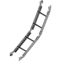 Łuk pionowy drabinki LPDC400H80 N, gr. blachy 2,0mm | 497140 Baks