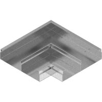 Kolano kanału dwutorowe KKNd190H28, gr. blachy 1,0mm | 520819 Baks