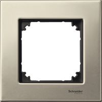 Ramka pojedyncza, metalowa tytan, Merten | MTN403105 Schneider Electric