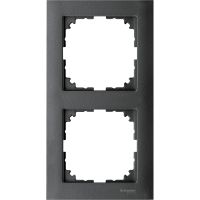 Ramka podwójna antracyt, M-Pure, Merten | MTN4020-3614 Schneider Electric