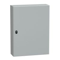 Obudowa Spacial S3D drzwi gładkie z płytą montażową 800x600x200 (WxSxG) IP66 IK10 RAL7035 | NSYS3D8620P Schneider Electric