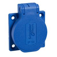 Gniazdo p/t PK 2P+PE 10/16A, 250V francuskie IP54, niebieskie , Kaedra | PKN51B Schneider Electric