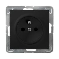 Gniazdo pojedyncze z/u GP-1YZ/m/33 czarny matowy, Impresja | GP-1YZ/m/33 Ospel