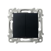 Łącznik podwójny schodowy czarny matowy SZAFIR | ŁP-10ZS/m/33 Ospel