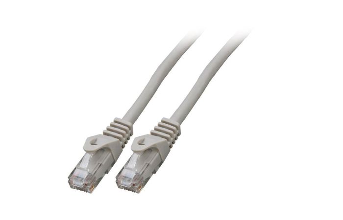 Patchcord RJ45 U/UTP kat. 6 LSZH CCA szary 1m | K8104GR.1 securityNET