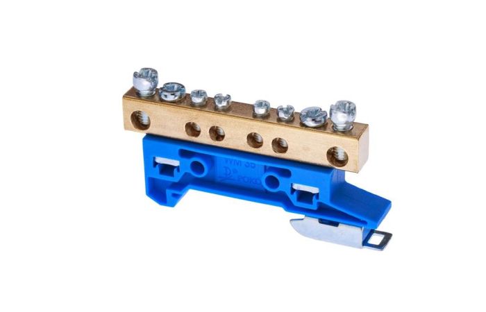 Zacisk ochronny ZO-2106 na TS35, niebieski (25szt.) | A14-2036 Pokój